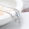 Colorful Moon Necklace: Fresh, Sweet Design - Short Clavicle Chain, Korean-Style for Students.