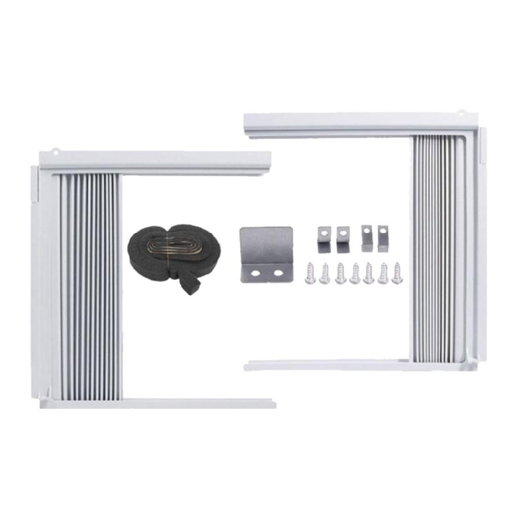 Window Air Conditioner Side Panel with Frame Room Air Conditioner Accordion Filler Curtain Replacement Adjustable
