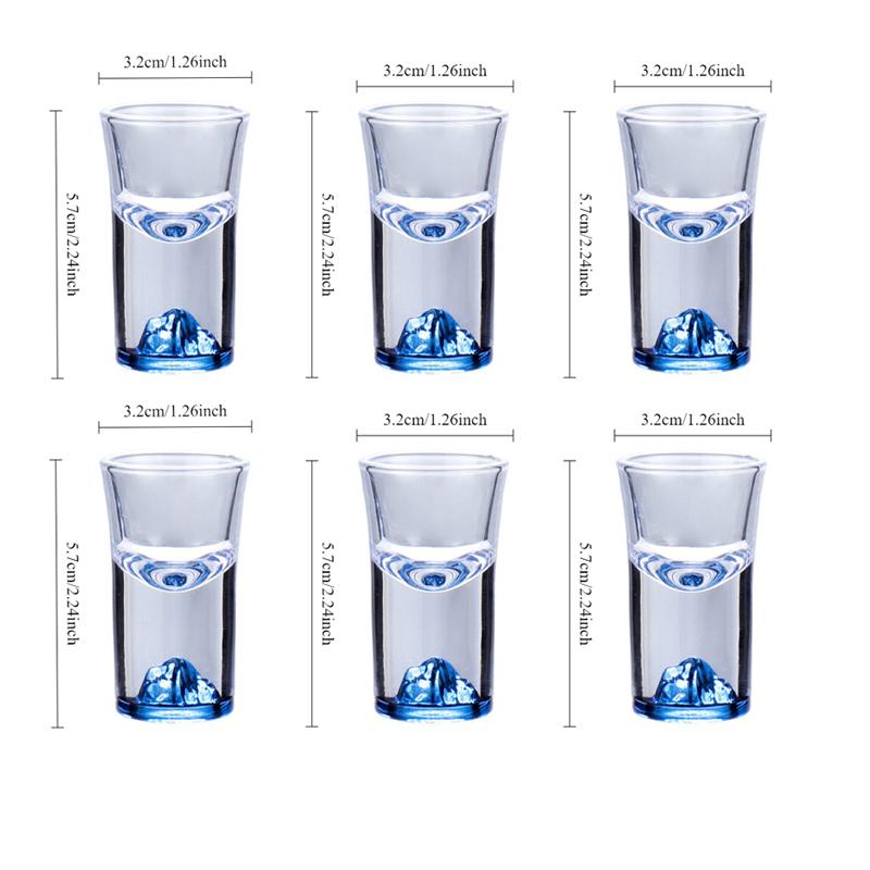 

Creative Nordic Cocktail Cups Small Home Wine Cups Personalized Shot Glass Cups Jinshan Gold Leaf Baijiu Cups Exquisite Gifts 6pcs