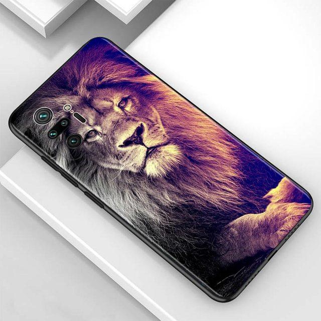 

Чехол для Redmi Note 10 Pro Max 9 9t 9s 8 8t 7, чехол из ТПУ для Redmi K40 Pro Plus 9 9a 9c, чехол Lion Alpha Male Cub For Redmi Note 9 Pro