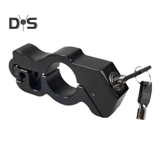 

Замок руля с двумя ключами Прочный противоугонный регулируемый замок дроссельной заслонки Тормозной замок Скутер Мопед ATV Мотоциклы Велосипеды Замок безопасности чёрный