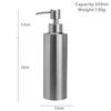 Liquid Soap Dispenser Bottle Gel Bottle 304 Stainless Steel Silver Rose Gold Lotion Pump Hand Soap Kitchen Bathroom Dispenser
