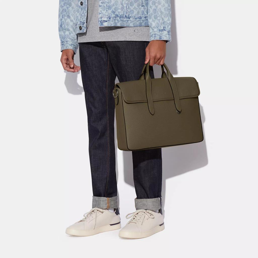 Coach Sullivan Portfolio Brief Gunmetal Black