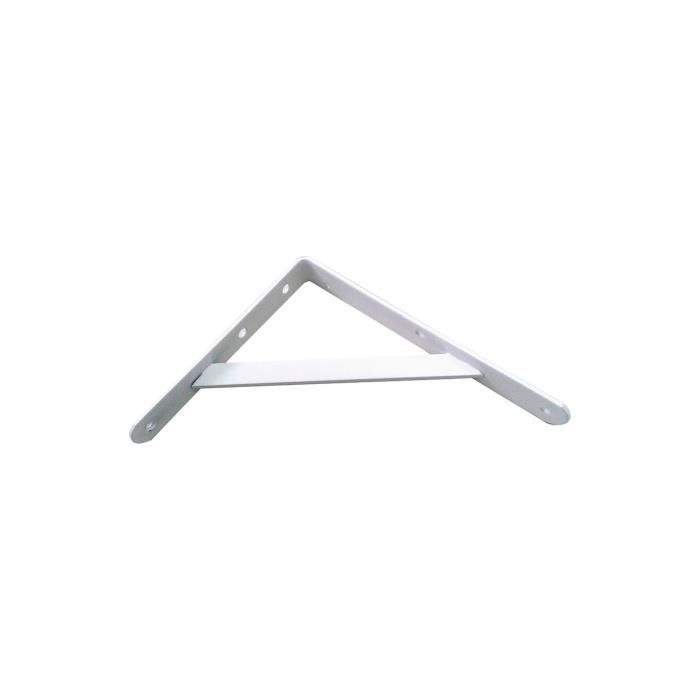 GENERIQUE - Equerres DAcier Blanc Fortex 20x25cm