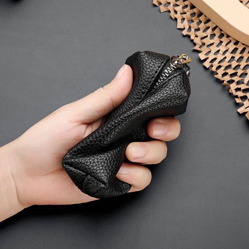 Vintage Velkokapacitní Pu Pánská Dámská Taška na Klíče Roztomilá Taška na Klíče od Auta Kvalitní Mince Peněženka Organizér na Drobnosti Mini Peněženka Dárky