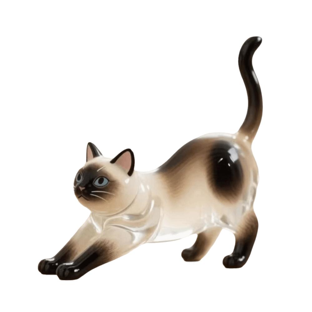 

Милый прозрачный акриловый брелок для кошачьей шерсти в форме кошки, украшения для рюкзака/сумки B