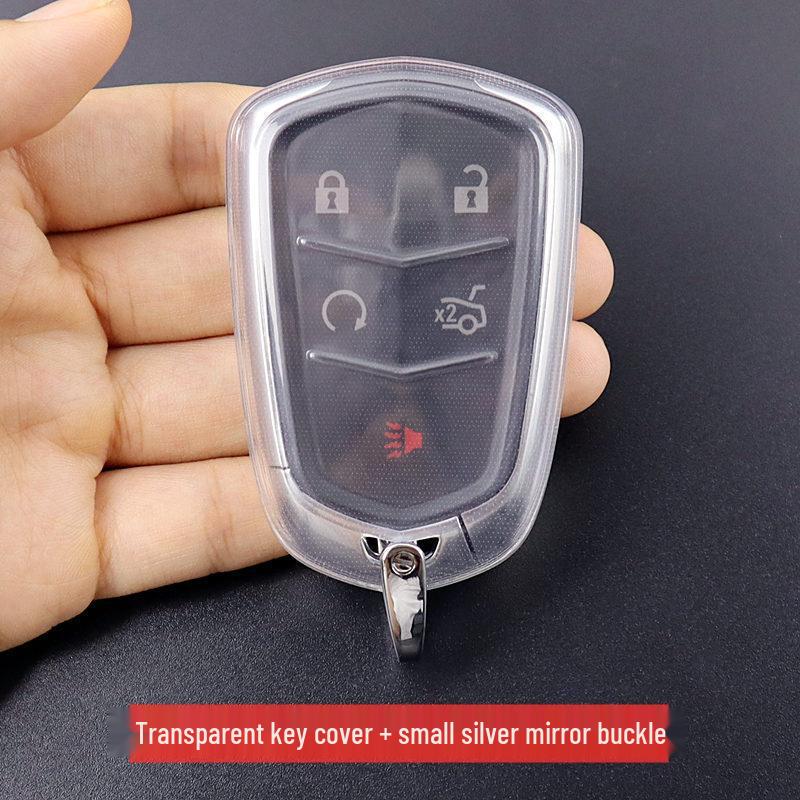 Transparent Full Coverage Key Case for Cadillac XT4 XT5 XT6 CT6 ATSL CTS XTS