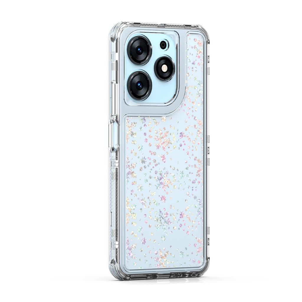 For TECNO Spark 10 Pro Case Precise Cutouts Acrylic TPU Clear Phone Cover with Laser-printed Film