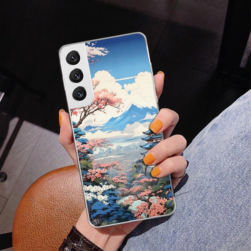 

Anime Aesthetic Scenery Phnoe Case for Samsung Galaxy S26 S25 Edge S23 S24 Ultra S22 Plus S21 S20 FE Unique Cover Soft Coque Gal Samsung S25 Plus