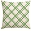Home room decoration pillowcase floral green plaid striped pattern design living room sofa cushion cover 45x45cm