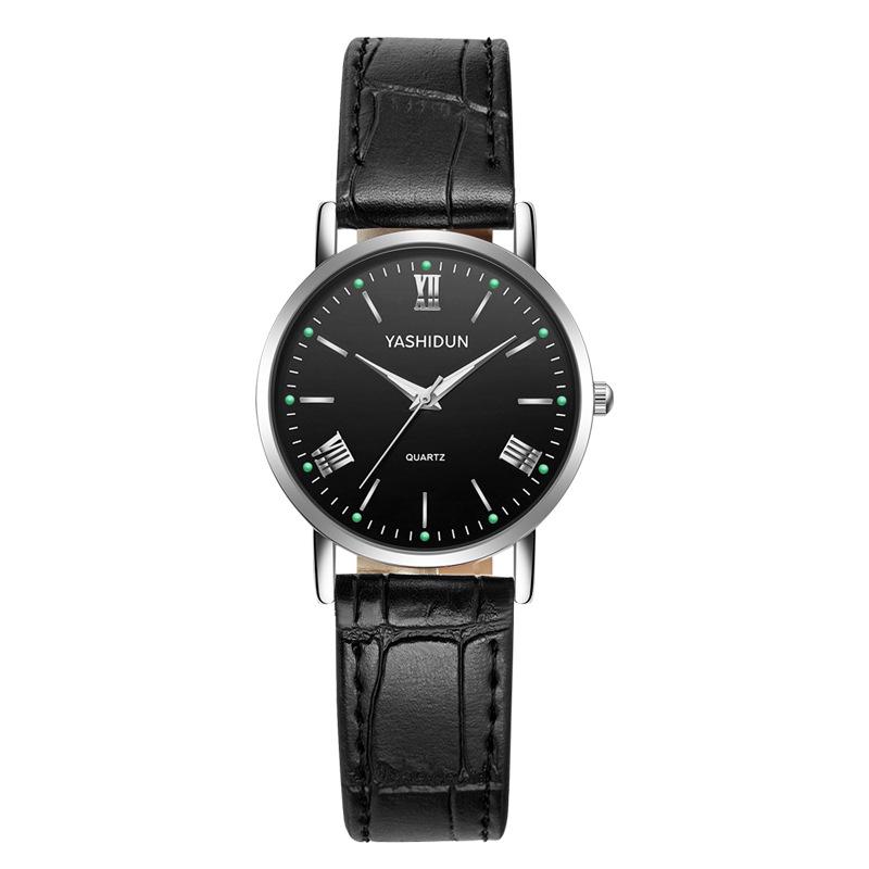 Luminous Quartz Watches: Stylish Men s, Women s  Couple s Waterproof Designs with Steel or Leather Bands