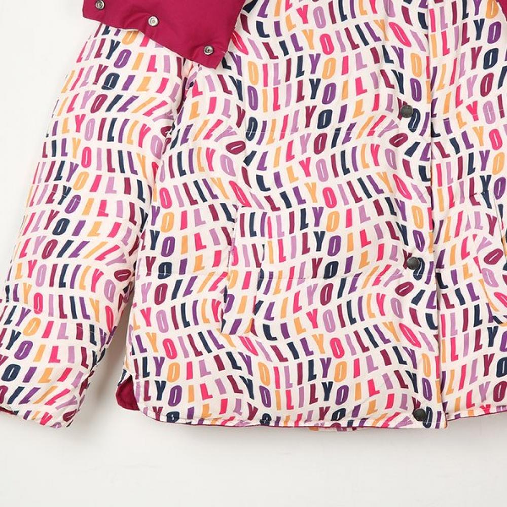 Oilily Reversible Pattern Down Jacket Owdfajp007