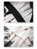 Women's Black & White Floral High Waisted Pleated Chiffon Midi Skirt, Spring/Summer 2025 Collection