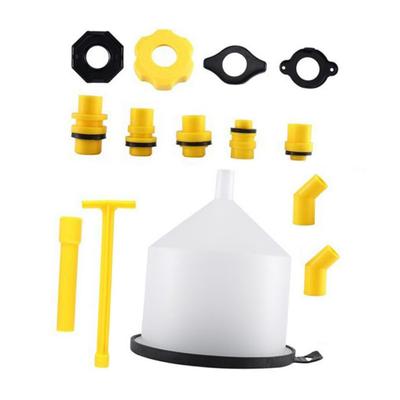 LALAFINA Car Splashproof Radiator Fill Kit Durable Plastic Funnel Pressure with Stopper Auto Funnel Extension Elbow