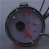 Trim Gauge Boat 52mm/2in UP-DN Boat Marine Trim Gauge 0-190ohm Trim Tilt Indicator Red Backlight(Silver frame on white) for trim gauge for boat