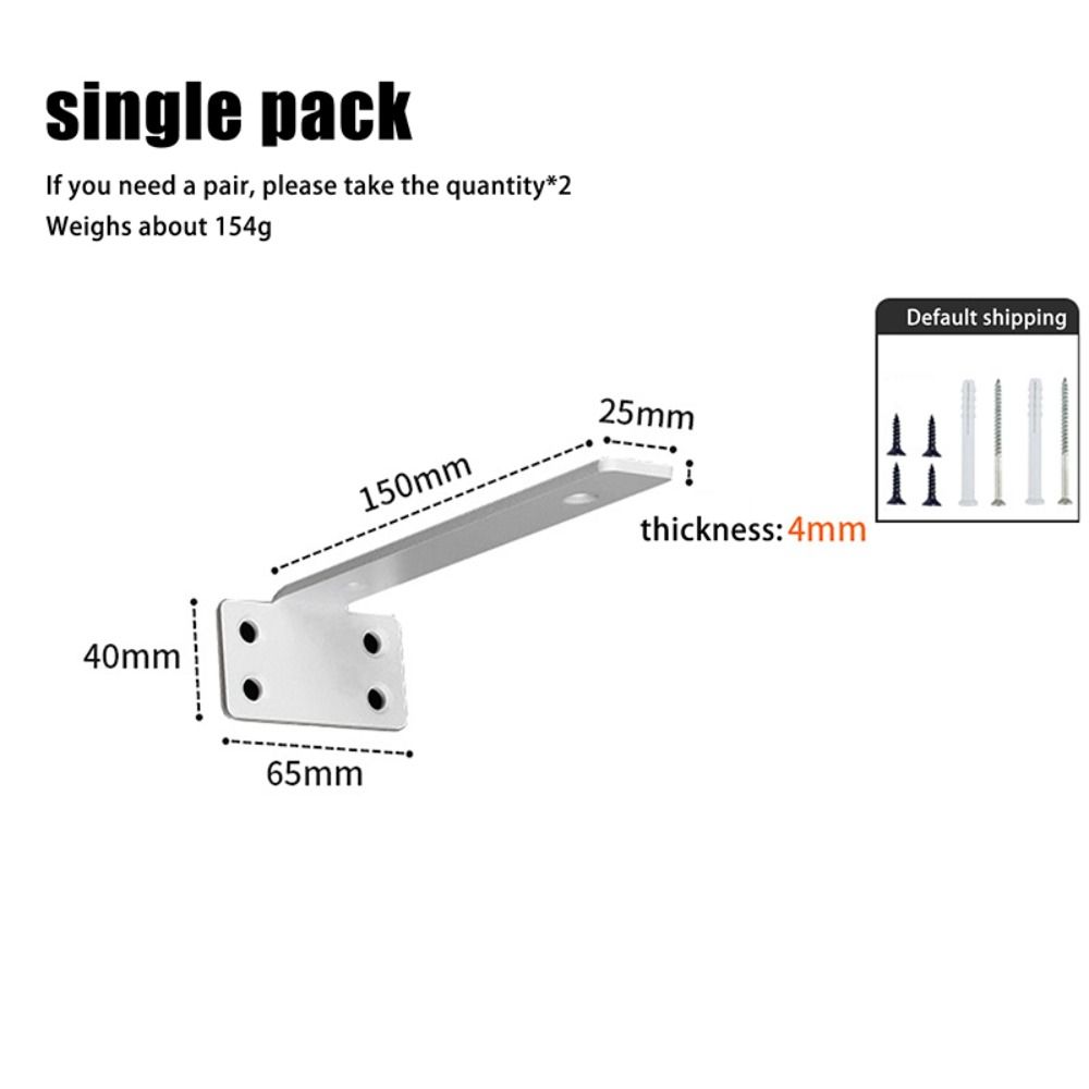 Thickened Floating Shelf Brackets Integrated Furniture Board Support Invisible L Bracke Home