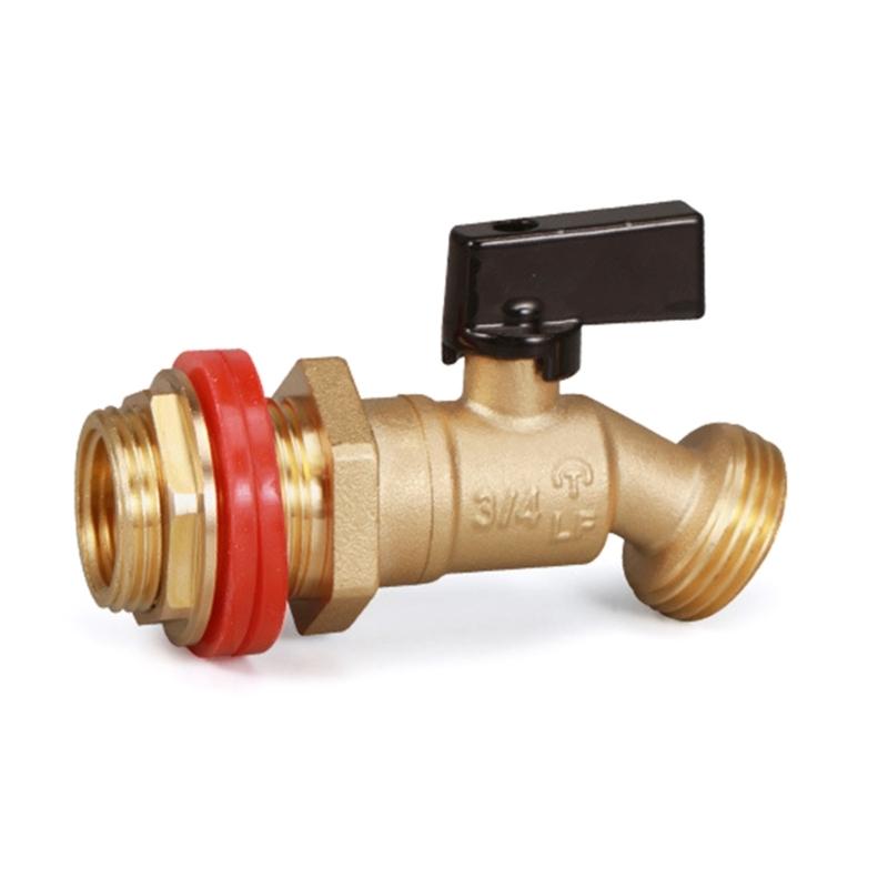 

Sturdy Brass Rainwater Tap Connectors for Home Renovations Pipe Fittings Water Accessories with Random Gasket Color чорний