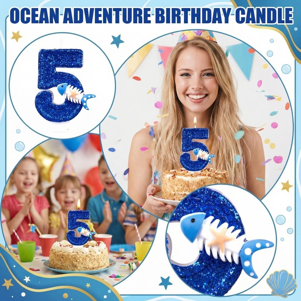 Fashion Cartoon Creative Birthday Candles Party Digital Candles