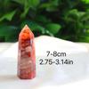 1pc Fire Quartz Tower Crystal Wand Unique Decorative Single Point Crystal Pillar for Home Decor, Perfect Gift