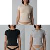 Cotton Jersey Tshirt For Women With Soft Stretch Fabric For Yoga And Casual Wear