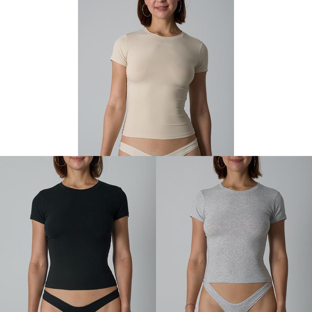 Cotton Jersey Tshirt For Women With Soft Stretch Fabric For Yoga And Casual Wear