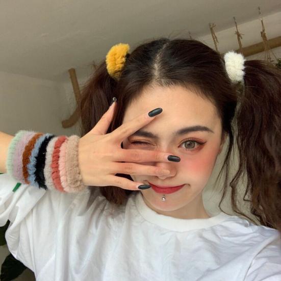 Hair Scrunchy Practical Delicate Headwear Hair Rope Big Donut Shape Hair Band Hair Rope for Gift