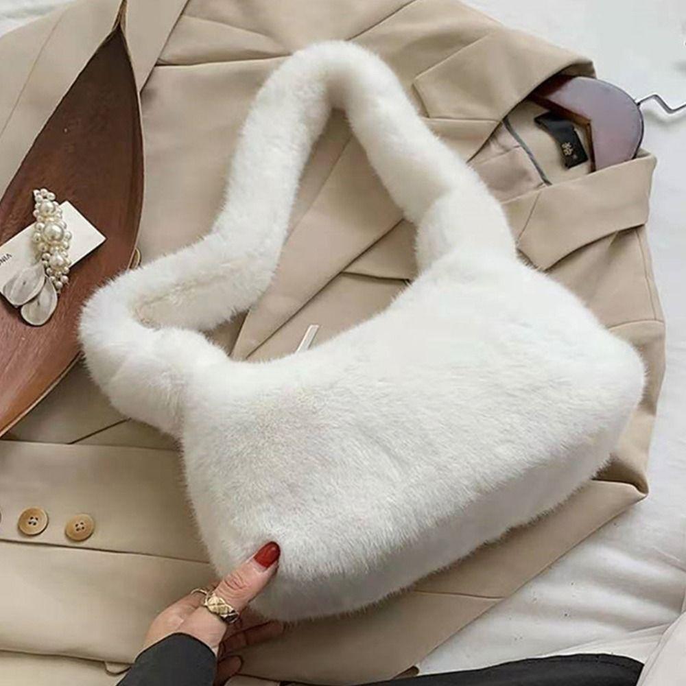 Einseitige quadratische Tasche Mehrfarbige Make-up-Tasche Modische Handtasche Mädchen