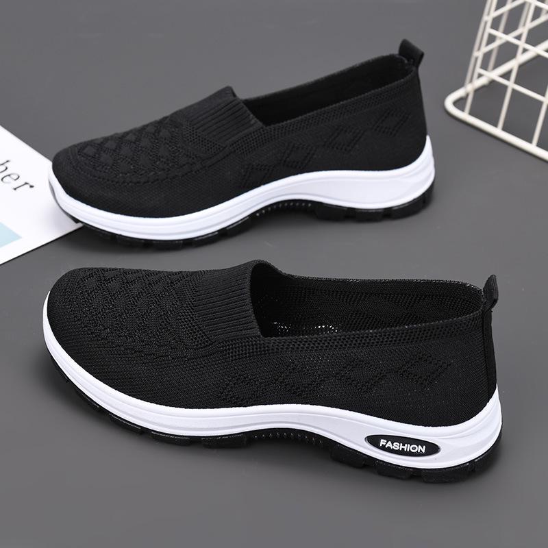 Women's Breathable Outdoor Casual Spring Shoes - Comfortable for Middle-aged and Elderly