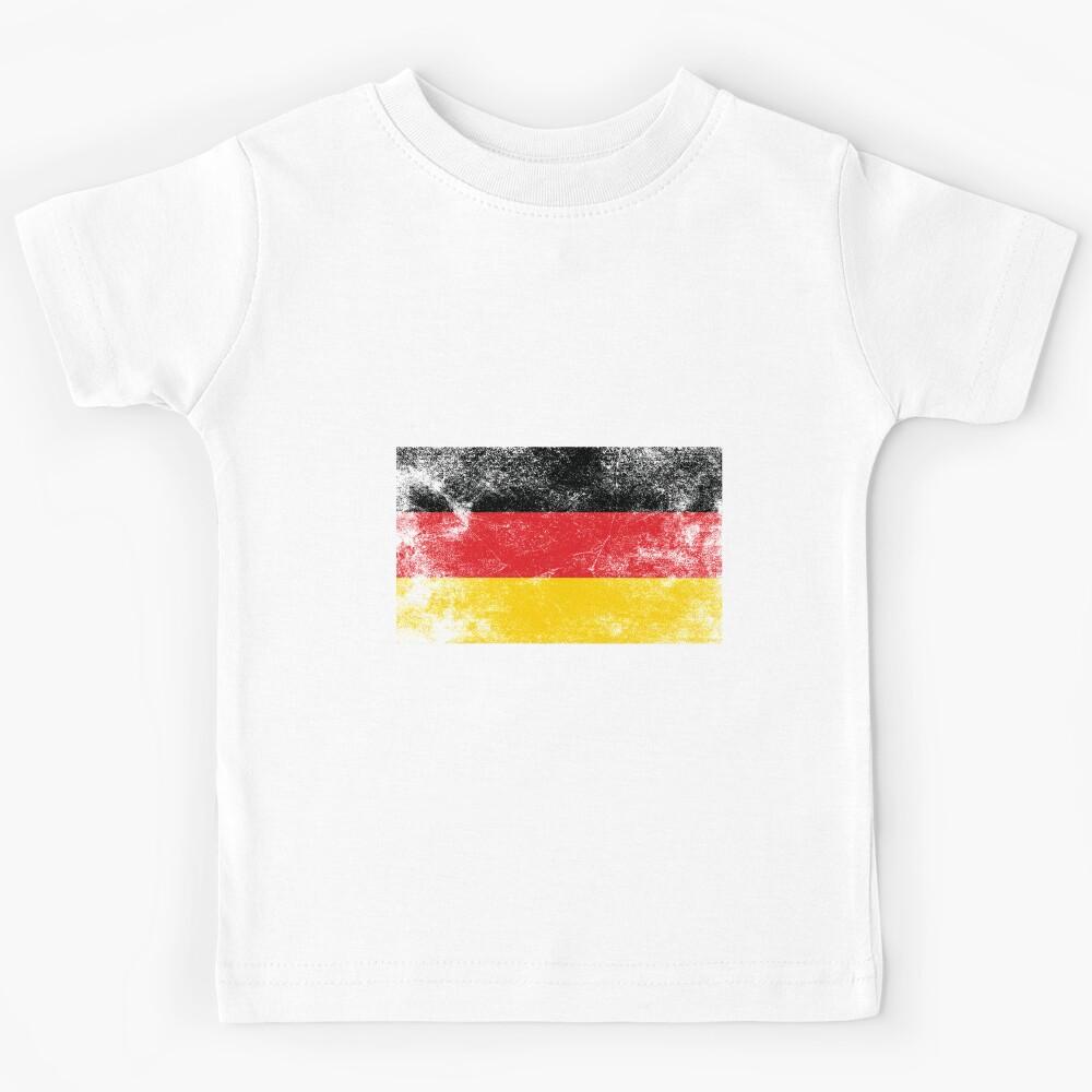 Old Worn Flag of Germany, German Vintage Flag Kids T-Shirt 110