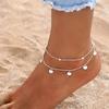 Comfortable Wear Adjustable Alloy Anklet for Women Featuring Layer Chains Butterfly Charm Beachwear Jewelry Gifts