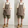 New Double-Sided Kitchen Apron Waterproof Pure Color Waist Apron Unisex Adjustable Workwear Apron Household Kitchen