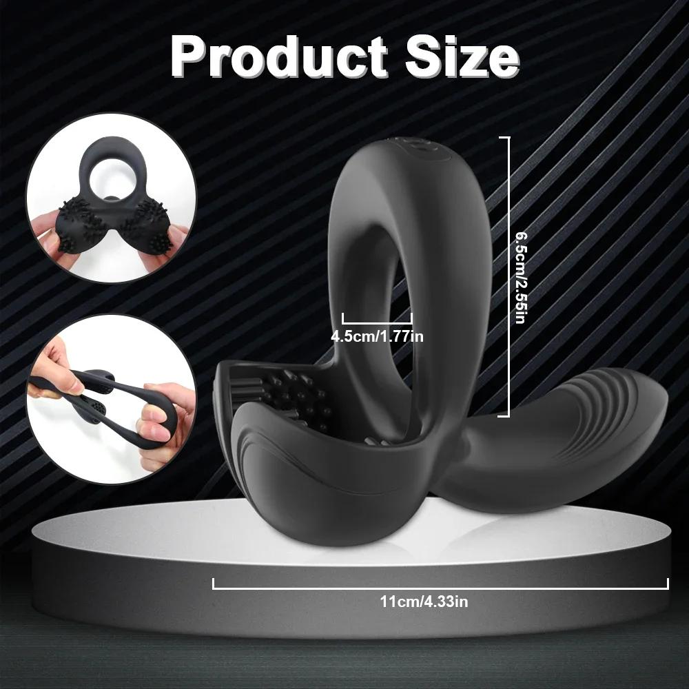 Locking Ring, Fun Cover, Wireless Remote Control, Invisible Wear, Vibration Charging, Exercise Stimulation, Massage, Stable18+