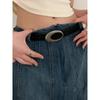 Minimalist Womens Pu Leather Belt For Daily Casual Style With Easy Closure