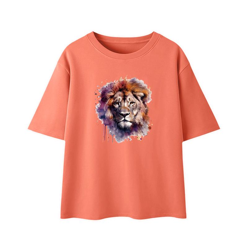 Wild Lions HTV Heat Transfer Vinyl Sticker Iron On Patch DIY Thermal Transfer Decal for Kids Clothes Bags Custom DTF