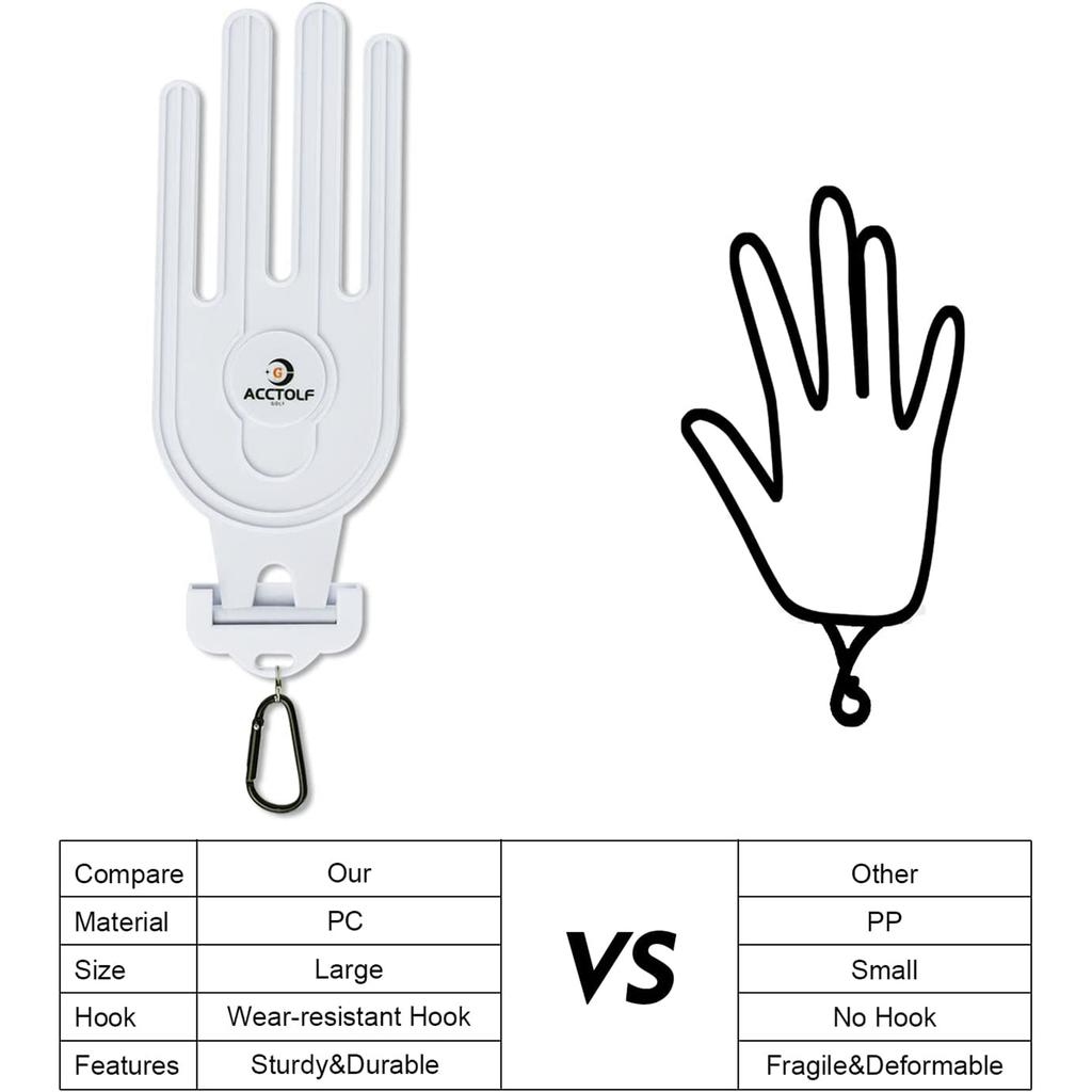 2pcs Golfs Glove Holder,Multipurpose Universal Golfs Glove Drying Rack,Glove Support Frame,Glove Shaper,For Outdoor Training