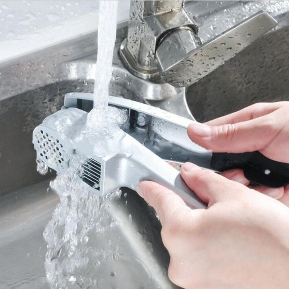 

Детали Мясорубка и нарезка для имбиря Легко чистящаяся толченая машина для чеснока из алюминиевого сплава Пресс для чеснока и нарезка для чеснока