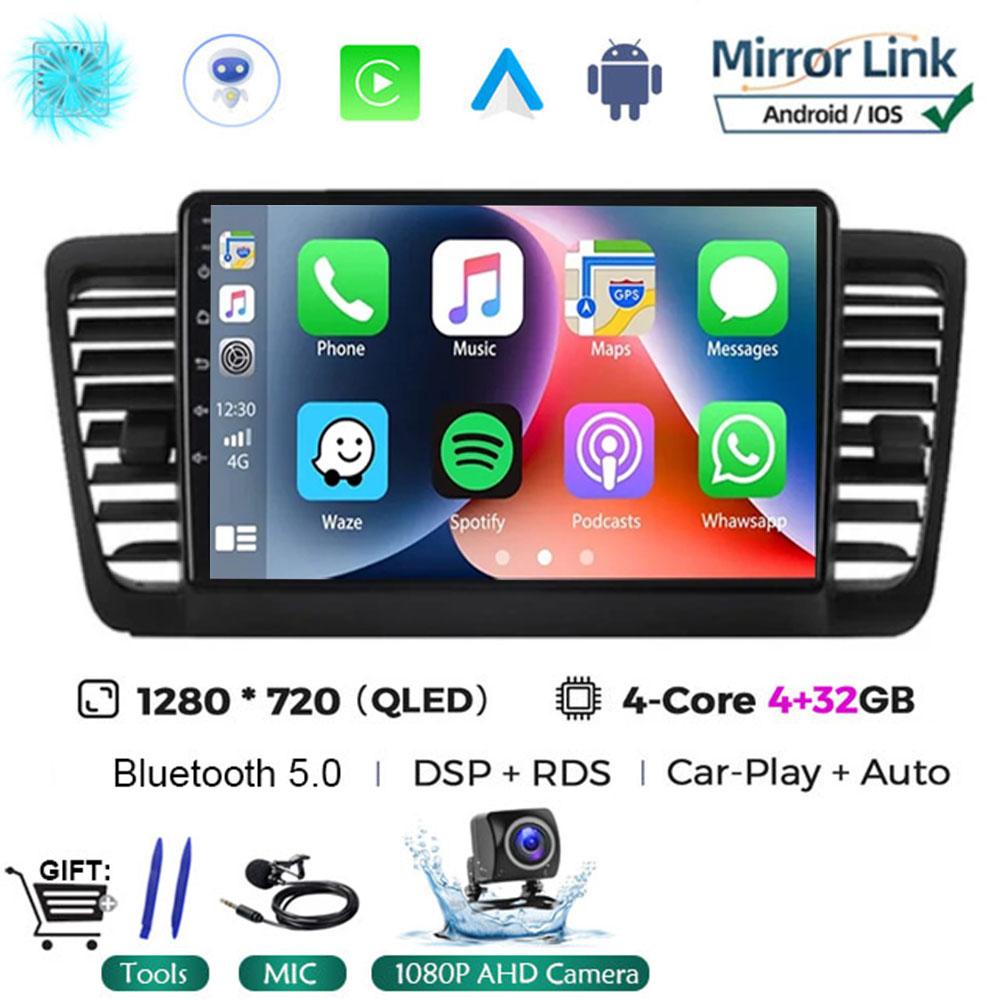 Android 14 For Subaru Outback 3 Legacy 4 2003 - 2009 Car Radio Multimedia Video Player Carplay Autoradio Navigatore NO 2Din
