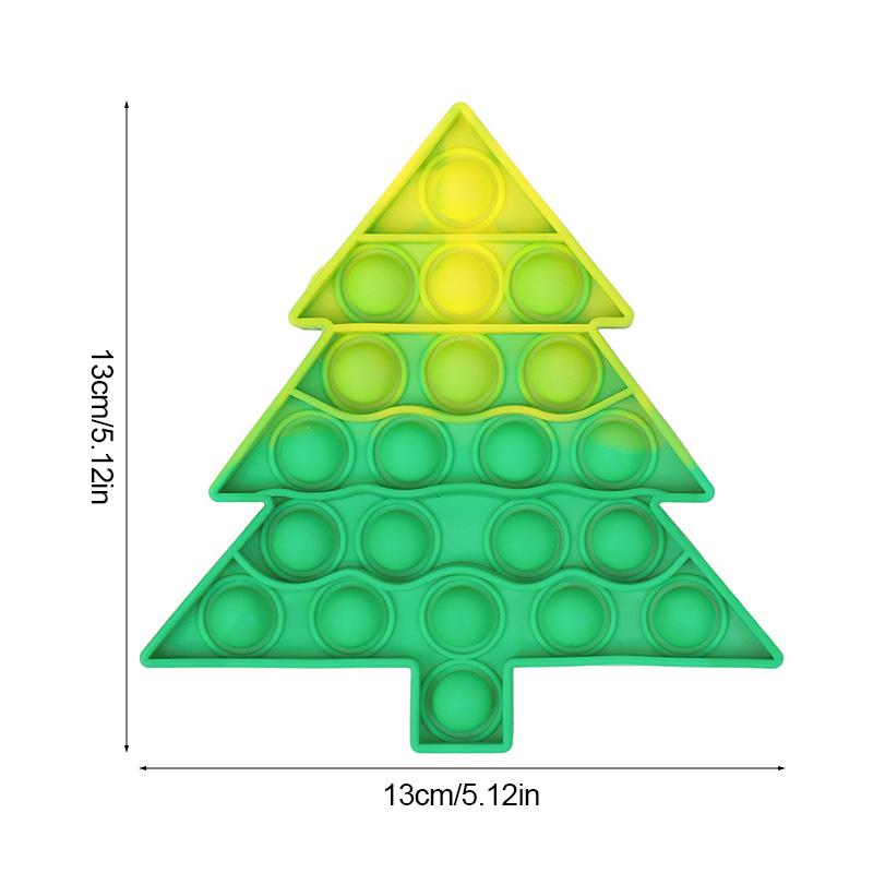 

Дед Мороз Рождественская елка Поп Игрушка Фиджет Детям Подарки на новогоднюю вечеринку Сувениры Рождественское украшение Пузырь Сенсорный Антистресс Игрушки