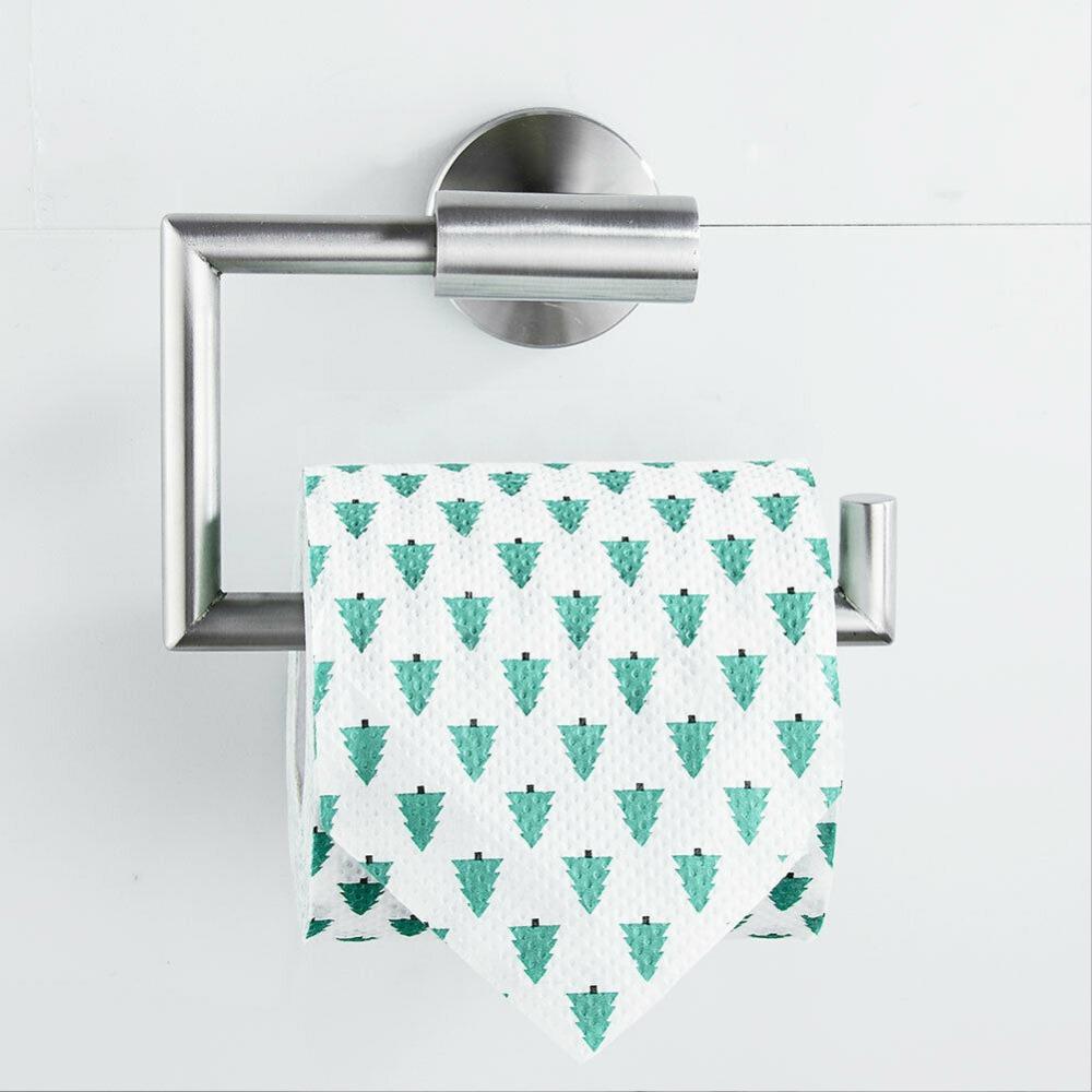 Wall-Mounted Toilet Paper Holder Stainless Steel Bathroom Towel Rack Tissue Holder  Modern Decor