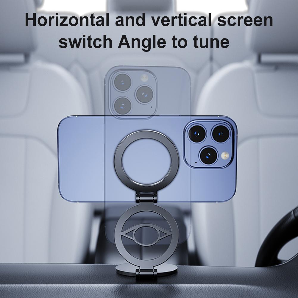 Magnetic Car Phone Holder Stand Rotation Foldable Smartphone Bracket for MagSafe iPhone 16/15/14/13/12 for Universal Android