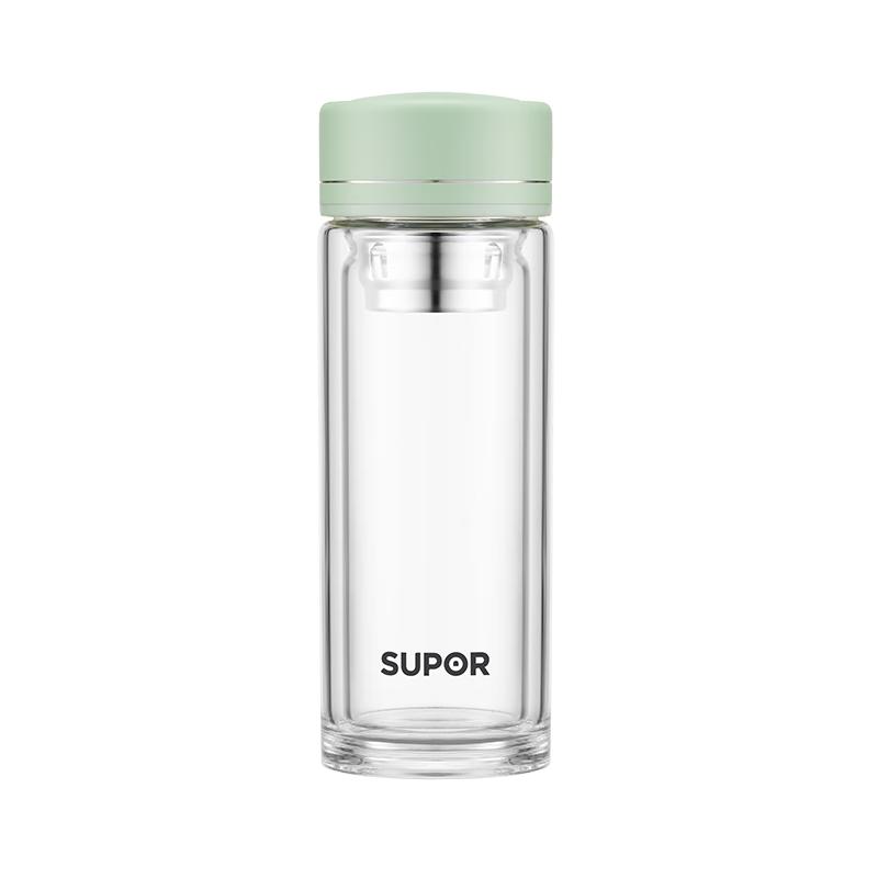 SUPOR Double-Layer High Borosilicate Glass Tea Infuser Mug