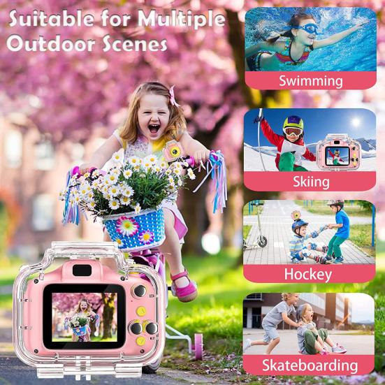 Children Swimming Camera Pixels Stretchable Photo Waterproof High-definition Size Sports Shoot Underwater Kids