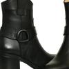 Damen Stiefel aus echtem Leder mit hohem Absatz