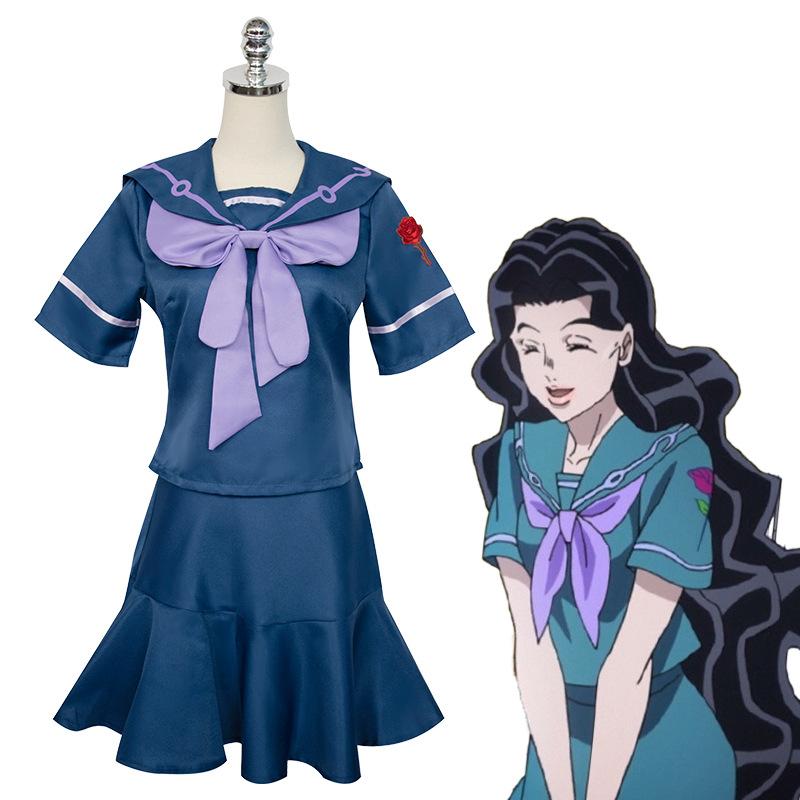 

Anime JoJo s Bizarre Adventure Yamagishi Yukako Cosplay Costume Women JK Uniform Clothes Skirt Shirt Accessories Cosplay Costume S