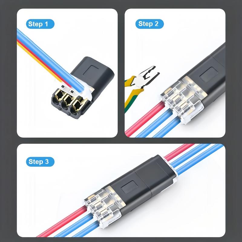 D3 Electric Cable Quick Connector 1/10Pcs Free Stripping Reliable Joiner for Commercial Lighting