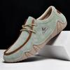 Chaussures Décontractées en Cuir pour Homme Automne Nouveauté Mode Printemps Mocassins pour Homme Extérieur Respirantes à Lacets Bas Dessus Plat Chaussures de Conduite 48