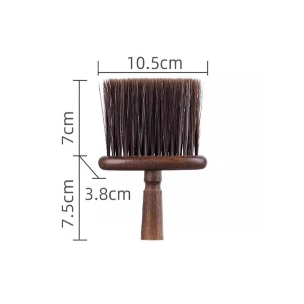 Nylon Espresso Machine Brush Walnut Wood Dust Clean Brush  Camera Lens