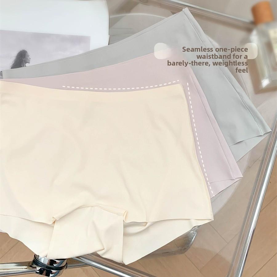 Women's Summer Thin New Ice Silk Traceless Package Hip Boxer Safety Briefs