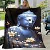 Buddhismus Buddha Šákjamuni Guanyin Bódhisattva Plyšová deka, Flanelová deka Přehozová deka do obývacího pokoje Ložnice Postel Pohovka Modlitba