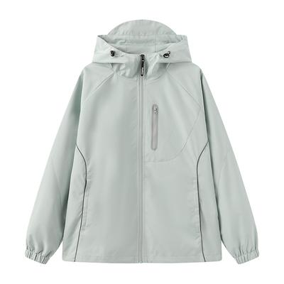 Jacket Men's Spring and Autumn Hooded Jacket Men's Couple Loose Versatile Outdoor Windproof Water Blocking Charge On Clothes